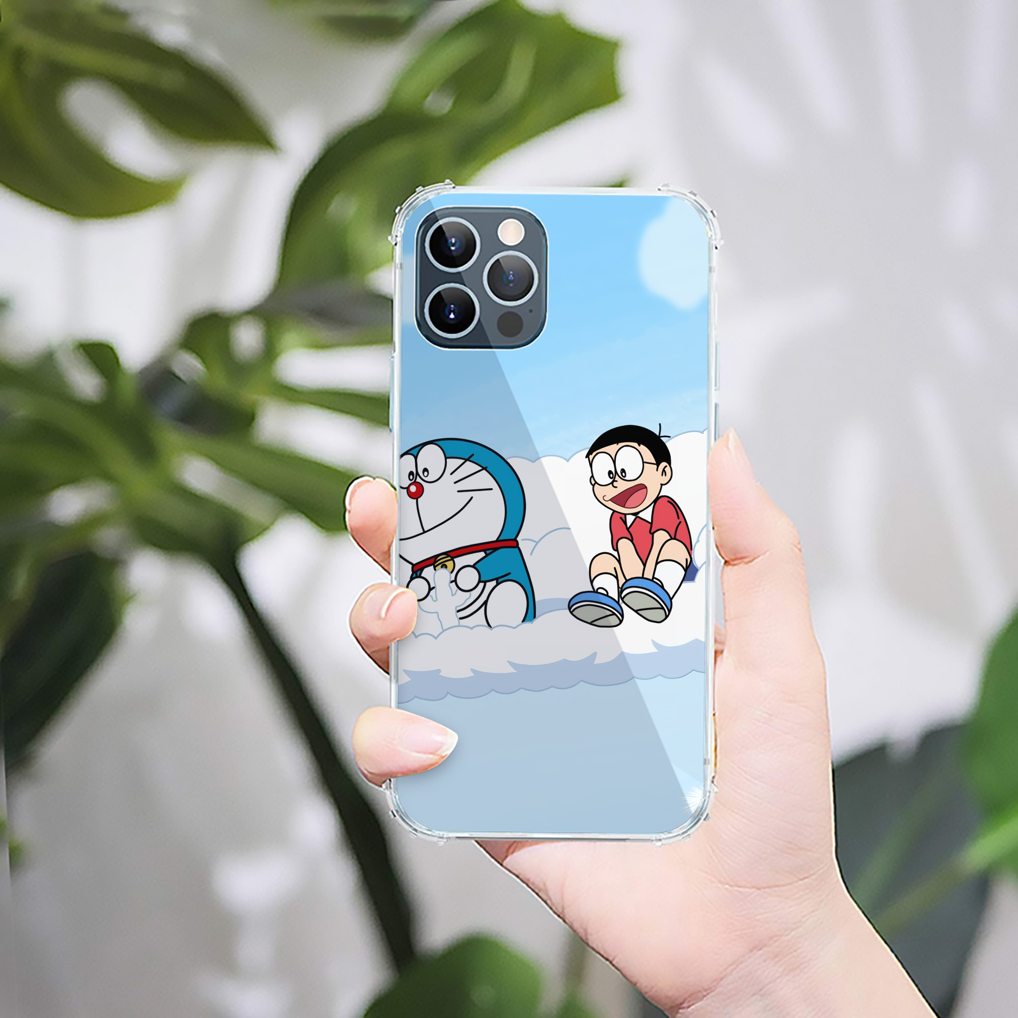 （画像用） ドラえもん Doraemon 【iPhone 12シリーズ対応】透明スマホケース（クリアソフトケース）
